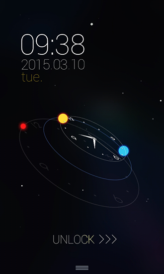 Órbita de estrelas - baixar grátis papel de parede animado Interativo para Android.