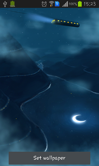 Noite estrelado: Trem - baixar grátis papel de parede animado Paisagem para Android.