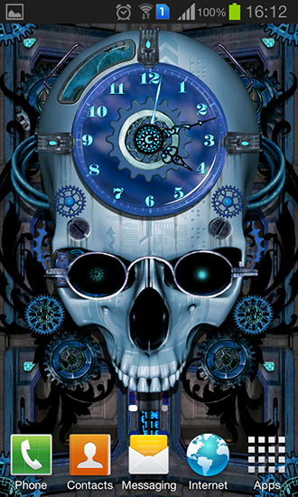 Relógio Steampunk - baixar grátis papel de parede animado Com horas para Android.