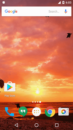 Baixar grátis o papel de parede animado Pôr do sol para celulares e tablets Android.