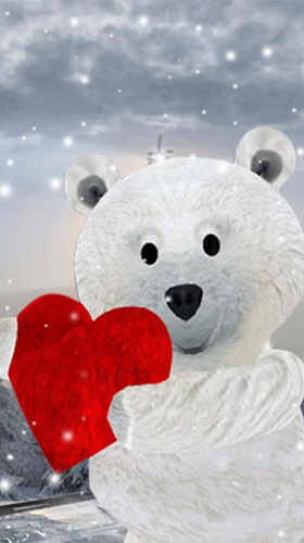 Baixar Urso Teddy: Amor 3D  - papel de parede animado gratuito para Android para desktop. 