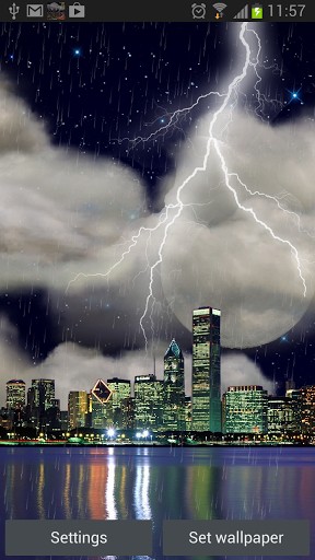 A tempestade verdadeira HD (Chicago) - baixar grátis papel de parede animado Clima para Android.