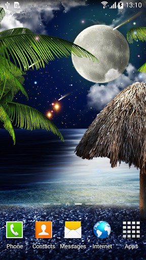 Noite tropical por Amax LWPS - baixar grátis papel de parede animado Paisagem para Android.