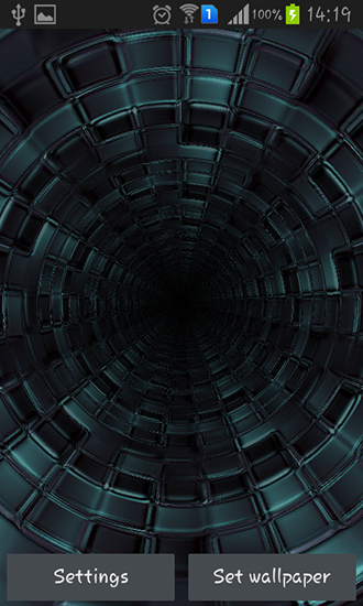 Túnel 3D - baixar grátis papel de parede animado Abstrato para Android.