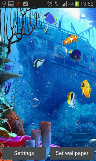 Debaixo do mar - baixar grátis papel de parede animado para Android 4.2.