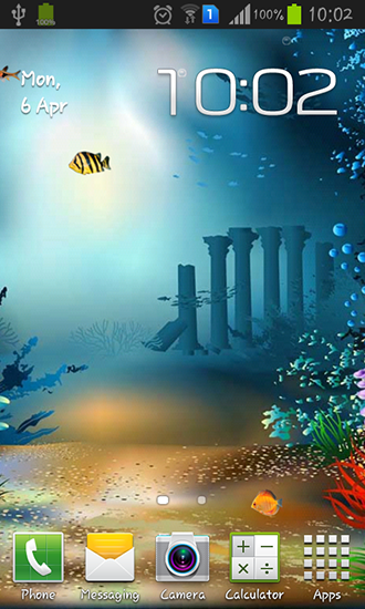 Mundo subaquático - baixar grátis papel de parede animado para Android 4.2.