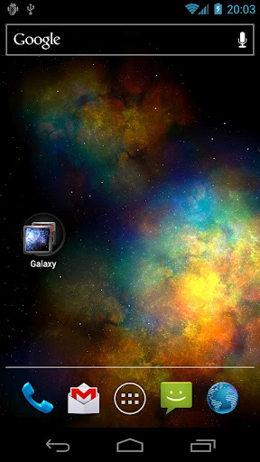 Vórtice galáxia - baixar grátis papel de parede animado para Android 2.1.