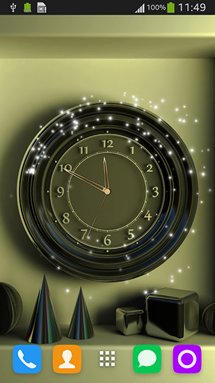 Relógio de parede - baixar grátis papel de parede animado Com horas para Android.