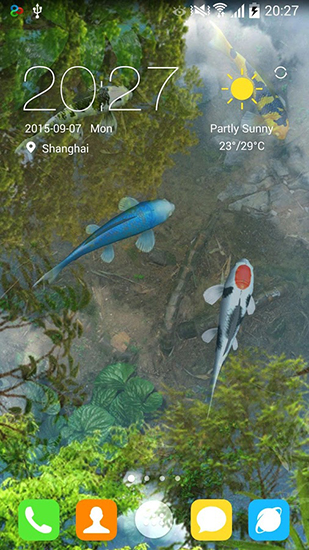 Jardim da água - baixar grátis papel de parede animado Aquários para Android.