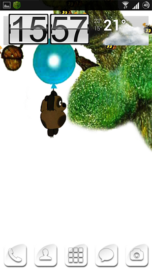 Baixar grátis o papel de parede animado Ursinho Pooh e abelhas para celulares e tablets Android.