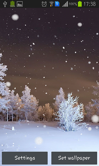 Floresta de Inverno  - baixar grátis papel de parede animado para Android.