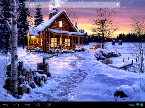 Feriado de inverno - baixar grátis papel de parede animado para Android 2.1.