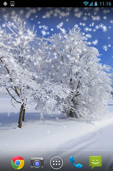 Inverno: Neve - baixar grátis papel de parede animado para Android 9.