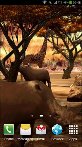 Captura de tela do África 3D  em telefone celular ou tablet.