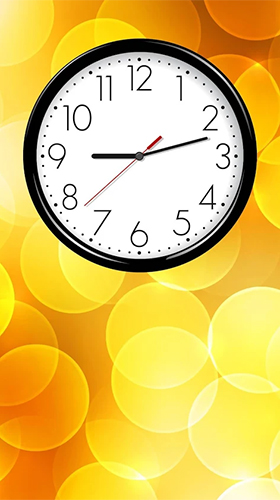 Captura de tela do Relógio analógico  em telefone celular ou tablet.