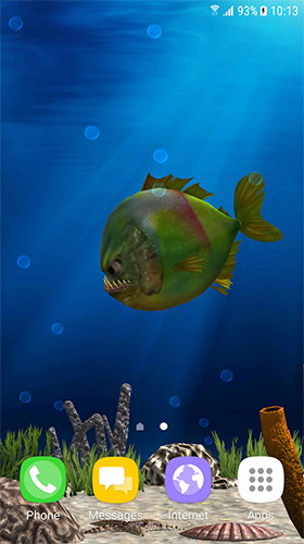 Captura de tela do Peixes de aquário 3D  em telefone celular ou tablet.