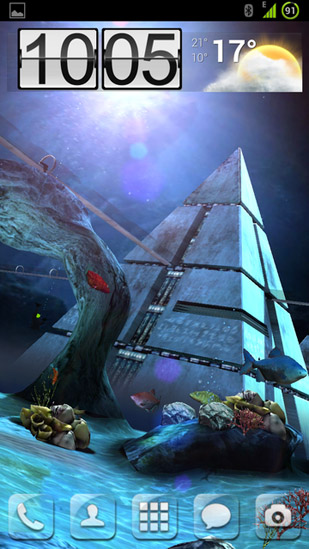 Baixar Atlantis 3D Pró - papel de parede animado gratuito para Android para desktop. 