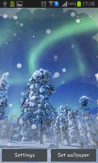 Baixar Aurora: Inverno - papel de parede animado gratuito para Android para desktop. 