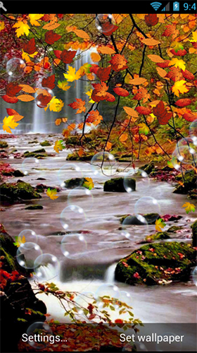 Captura de tela do Outono  em telefone celular ou tablet.