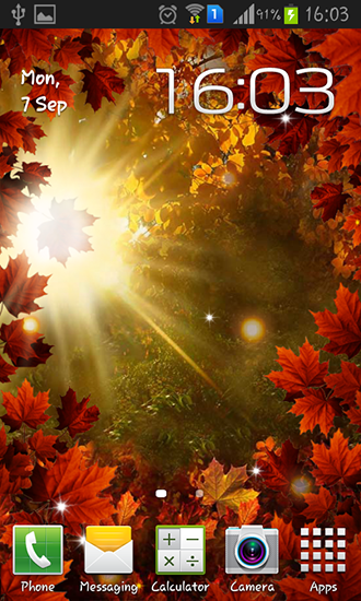 Baixar Sol do outono - papel de parede animado gratuito para Android para desktop. 