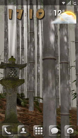 Baixar Bosque de bambu 3D - papel de parede animado gratuito para Android para desktop. 