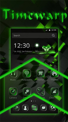 Captura de tela do Tecnologia negra  em telefone celular ou tablet.