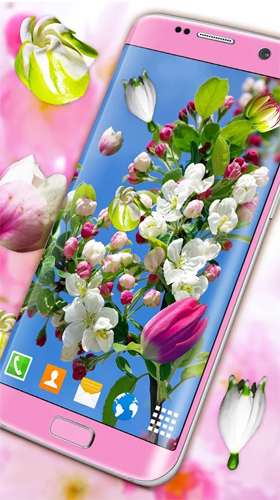 Captura de tela do Flores 3D  em telefone celular ou tablet.