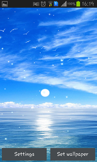 Baixar Oceano azul - papel de parede animado gratuito para Android para desktop. 