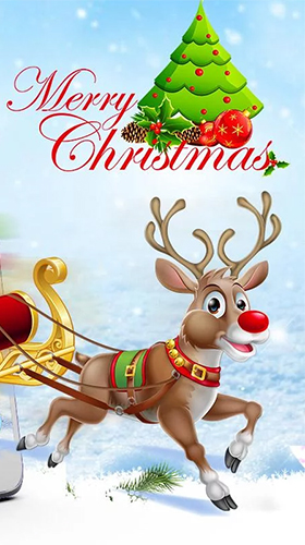 Captura de tela do Papai Noel  em telefone celular ou tablet.