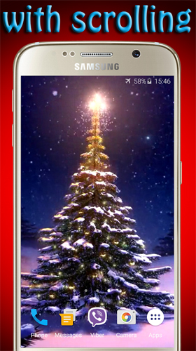 Captura de tela do Árvore de Natal  em telefone celular ou tablet.