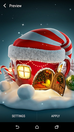 Baixar Natal 3D - papel de parede animado gratuito para Android para desktop. 