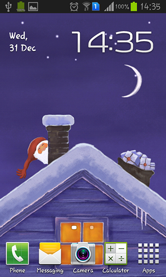 Baixar Noite de Natal - papel de parede animado gratuito para Android para desktop. 