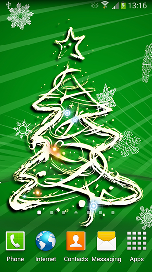 Baixar Árvore de Natal 3D  - papel de parede animado gratuito para Android para desktop. 