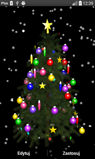 Baixar Árvore de Natal 3D - papel de parede animado gratuito para Android para desktop. 