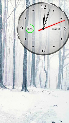 Captura de tela do Relógio, calendário, bateria  em telefone celular ou tablet.