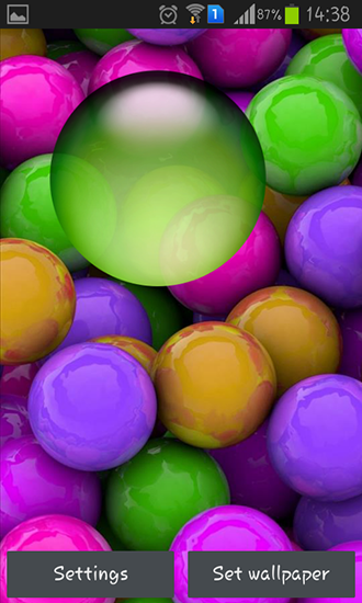 Baixar Esferas coloridas - papel de parede animado gratuito para Android para desktop. 