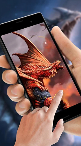 Captura de tela do Dragão misterioso  em telefone celular ou tablet.
