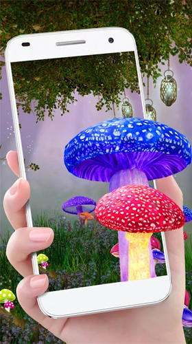 Captura de tela do Cogumelo bonito  em telefone celular ou tablet.