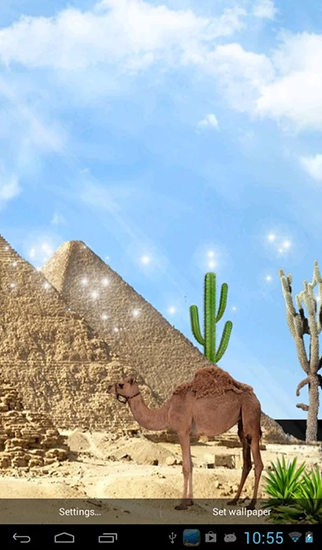 Baixar Pirâmides egípcias - papel de parede animado gratuito para Android para desktop. 
