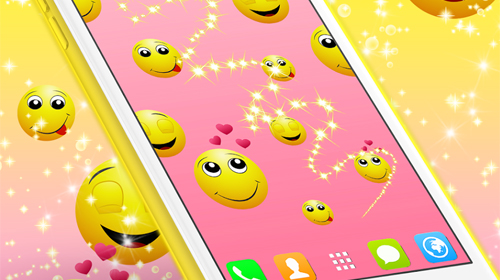 Captura de tela do Emoji em telefone celular ou tablet.