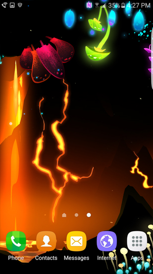 Captura de tela do Épica caverna da lava  em telefone celular ou tablet.