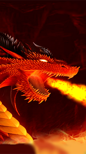 Captura de tela do Dragão de fogo 3D  em telefone celular ou tablet.