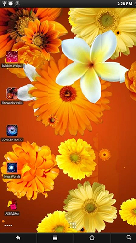 Captura de tela do Flores  em telefone celular ou tablet.