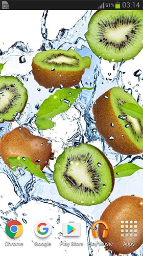Captura de tela do Frutas na água  em telefone celular ou tablet.
