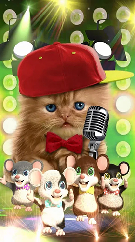 Captura de tela do Animais de estimação engraçados: Dançando e cantando  em telefone celular ou tablet.