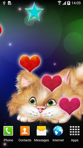 Baixar Gato engraçado - papel de parede animado gratuito para Android para desktop. 