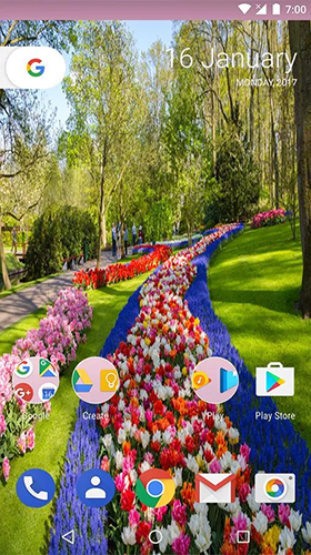 Captura de tela do Jardim HD  em telefone celular ou tablet.