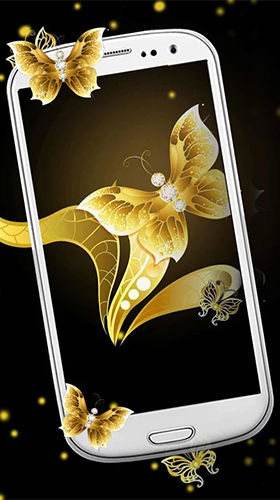 Captura de tela do Borboleta dourada  em telefone celular ou tablet.