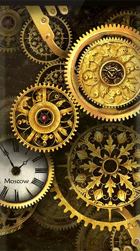 Captura de tela do Relógio de ouro  em telefone celular ou tablet.