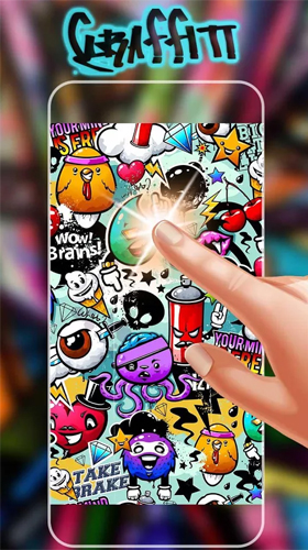 Captura de tela do Parede de Graffiti  em telefone celular ou tablet.